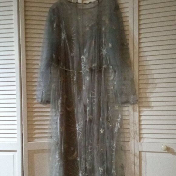 NWT Plus Size 26 Sheer Celestial Dress and Lining - Picture 5 of 8
